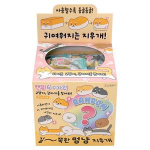 36개 조선문방구 랜덤길쭉한멍냥지우개 1박스