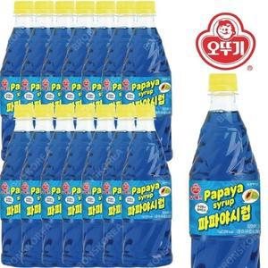 오뚜기 파파야 슬러시시럽 1kg 15개/슬러쉬 과일원액
