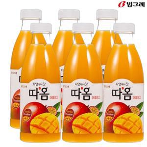 빙그레 따옴 애플망고 주스 730ml(6입) 냉장주스