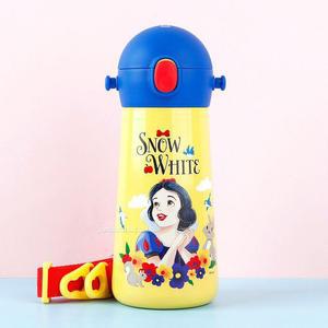 [JHP7NPRU_51]백설공주 빨대물병 더보틀 어깨끈 물통 460ml