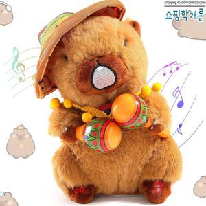 쇼핑학개론 말하는 카피바라 춤추는 인형 말따라하는 움직이는 장난감 노래 애착 마라카스