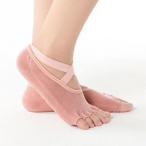 [HY6J5148_51DZ]새틴라인토삭스 논슬립 필라테스 양말 요가