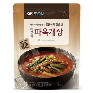 대상 청정원 집으로ON 대구식 파육개장 500g x 4개