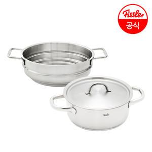 휘슬러 패밀리 캐서롤 24cm 무광 찜기 세트