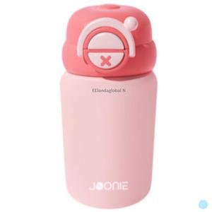 주니 아기 유아 빨대컵 스테인레스 텀블러 240ml 핑크