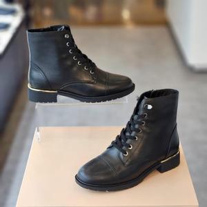 엘칸토 HC04 여성 천연 소가죽 워커 부츠 4CM LCWA13U24C