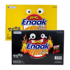 게메즈 에낙 라면과자 치킨맛30개+스파이시 30개 라면땅