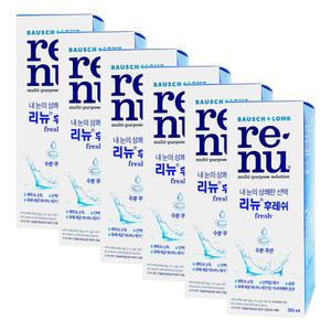 바슈롬 리뉴 후레쉬 렌즈 세정액 355ml X 6개