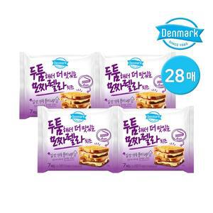 [동원] 덴마크 두툼해서 더 맛있는 모짜렐라 치즈 196g  28매 (7매x4개)