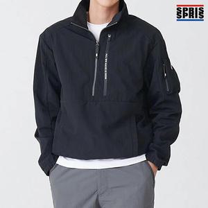 [스프리스] 스프리스 남성 방수 지퍼 아노락 점퍼 블랙