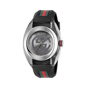 [구찌]구찌 YA137116 SYNC 남성 러버 쿼츠 46mm