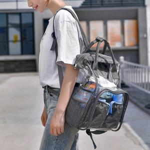 백팩(그레이) 보온보냉 텀블러 젖병 포켓 가방 BEST 스퀘어