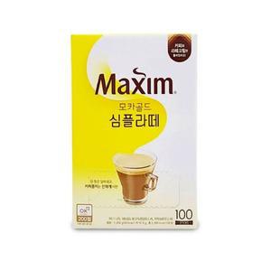 맥심 모카골드 심플라떼 100T 믹스커피 커피믹스