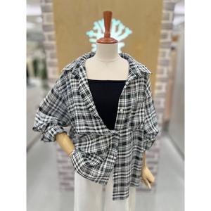 [레코브](마산점)썸머체크 셋업 남방(LC61E5NB522S)