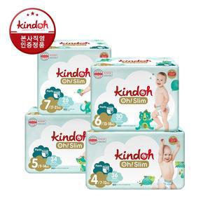 [킨도] 프리미엄 오슬림 팬티형 기저귀 4단계 ~ 7단계 2BOX(4팩+4팩)