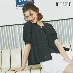 [미리주문10％할인] 블루핏 25SS 아일렛 아사 블라우스 세트