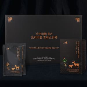 [7-8년근 30뿌리 함유] 산삼 품은 프리미엄 흑염소진액 90mL x 30봉