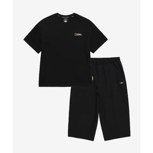 매장정품 내셔널지오그래픽 키즈 K242UPB920 7부 상하세트 BLACK 711972