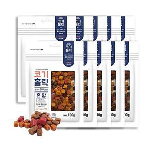 [닥터심]반려견간식 코기홀릭 혼합 100g 10개묶음