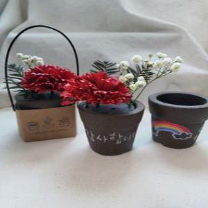 카네이션 커피박화분 만들기 DIY 만들기 키트 드라이플라워 친환경 업사이클링