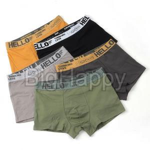 BIGHAPPY 헬로 면 드로즈 남성팬티 5종세트 90 흡한속건