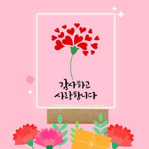 카네이션 무드등 만들기 아크릴무드등DIY