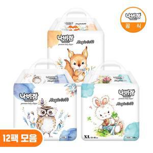 [나비잠] 기저귀 매직소프트 팬티 12팩 모음