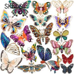 스카프고리 스카프링 고정 홀더 클립 브로치 SKEDS 럭셔리 여성용 에나멜 장식 곤충 브로치 핀 빈티지 크리