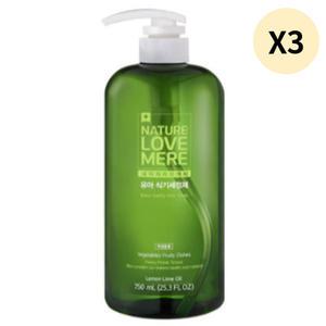 네이쳐러브메레 주방 식기세정제 용기형 750ml X3개