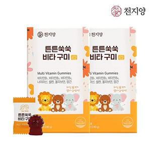 [천지양][천지양] 튼튼쑥쑥 비타 구미 60포 X 2박스 (2개월분)