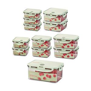 락앤락 비스프리 퓨어 10호 살뜰 12P세트 (직350ml, 3개 + 직470ml, 2개 + 직600ml, 2개 + 직1.1L, 1개 + 정420ml, 2개 + 정600ml, 2개)