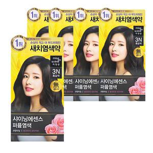 미쟝센 올뉴 샤이닝 에센스 새치 염색약 3N 흑갈색 5개