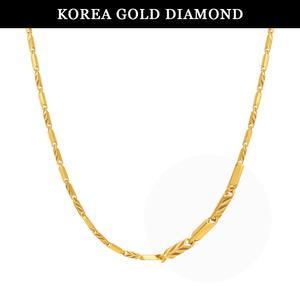 [한국금다이아몬드] 순금 목걸이 24k 여자 대나무컷팅 11.25g