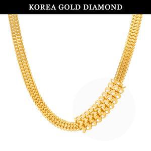 [한국금다이아몬드] 순금 목걸이 24k 금 여자 뉴맵시 체인 37.5g