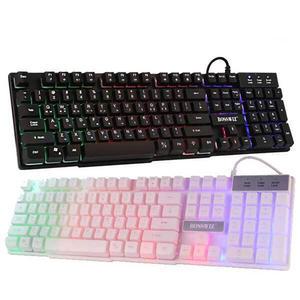 보스위즈 게이밍키보드 K80 3가지 LED 게임방 유선키보드