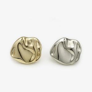 고급단추 독특한 복고풍 비대칭 금속 코트 단추 재킷양복스웨터 용 10pcs 121722mm 불규칙한 모양의 단추 D