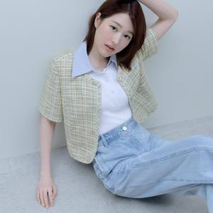 [롯데백화점]케네스레이디 체크 카라 티셔츠 [장다아 착용] (EWTSOE01)