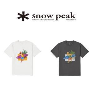 [롯데백화점]스노우피크 [최초가 69,000원] 성낙진 작가 콜라보 서핑 티 S24MMFTS87