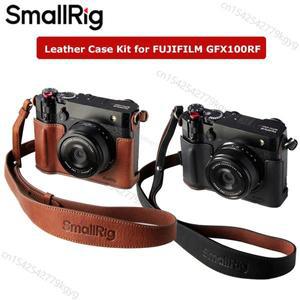 후지필름 GFX100RF용 SmallRig 가죽 케이스 키트 100-110cm 숄더 스트랩뒷면 엄지 패드 셔터 버튼 캡 포함