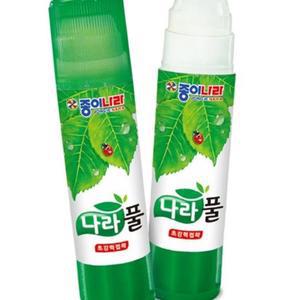 (제스트)나라풀 1600 종이나라 딱풀 35g 갑 투명풀 12개입