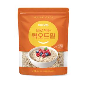 헤이오트 바로먹는 퀵오트밀 2kg 파우치