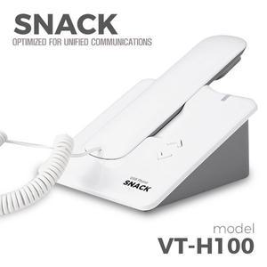 SNACK 유에스비 전화기 VT-H100 컴퓨터 연결사용 핸드셋 형태 디자인 수화음량조절 고품질 오디오 스피커