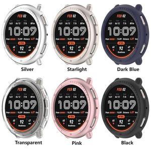 Amazfit Active 2A2437용 PC 중공 PC 케이스 스마트 시계 스트랩 하드 범퍼 보호 쉘 Huami Amazfit Active2