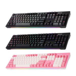 AN02 블랙 RGB 축교환 게이밍 기계식 키보드(적축) 컴퓨터주변기기 컴퓨터키보드