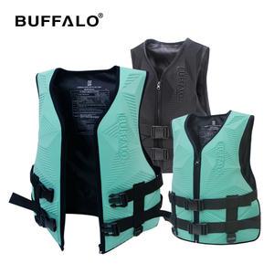 BUFFALO 라이트 구명조끼 1P 민트 블랙 성인 어린이구명조끼 부력보조복 튜브 물놀이용품 보트 래쉬가드