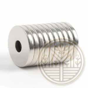 마켓윈스 네오디뮴 원형사라 자석 10개입 20x3mm 칠판자석