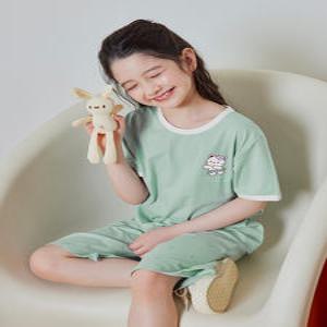 수아팜 여아 댄싱캣 쿨 코튼 반팔 내의 세트