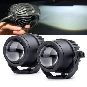 1/2pcs Motorcylce led 스포트라이트 프로젝터 모토 트럭 SUV UTV ATV 자동차 용 Hi Lo 빔 보조 헤드 라이