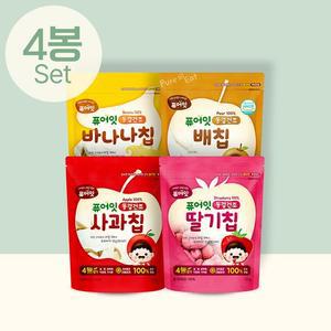 동결건조 과일칩 아이과자 4봉세트 과일100  간식