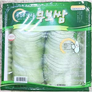 쌈무(한양 냉장 와사비 2.8K) X4/고깃집/원형/장아찌/절임/반찬/구이/대용량/무쌈/업소용/삼겹살/고기무